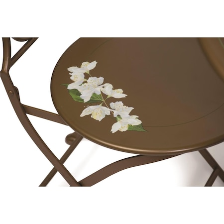 Attractiveatractivo Rust Bistro Portland Table & Chairs Set AT3279410
